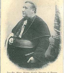 CARTOLINA d'Epoca - NOVARA Città: Monsignore Mattia Vicario 1902