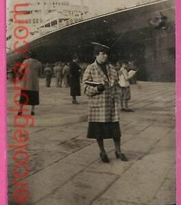 af8174 - VINTAGE POSTCARD Ansichtskarten - 1936 - Ship Motonave VULCANIA