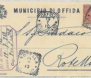 34076   CARTOLINA d'Epoca ASCOLI PICENO provincia - Offida 1910