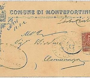 34092   CARTOLINA d'Epoca ASCOLI PICENO provincia - Montefortino 1903