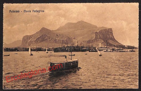 ah4687 - CARTOLINA D'EPOCA - Palermo Città - Monte Pellegrino
