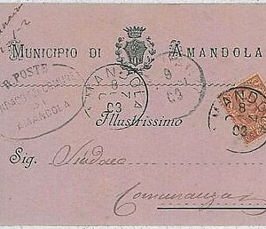 34075  CARTOLINA d'Epoca ASCOLI PICENO provincia - Amandola 1903